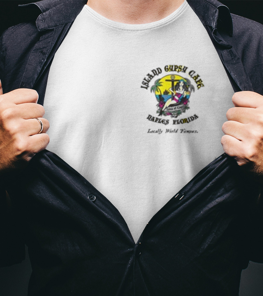 Island Gypsy Key West Florida Tropical Scene T-Shirt