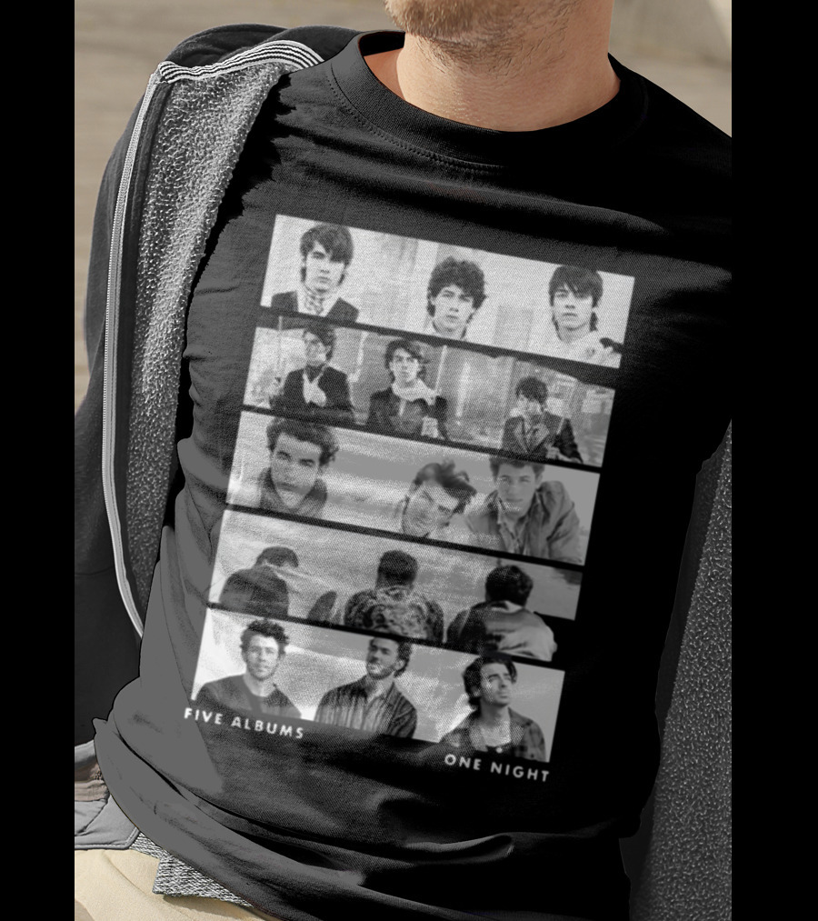 Jonas Brothers Five Albums One Night The Tracklist T-Shirt