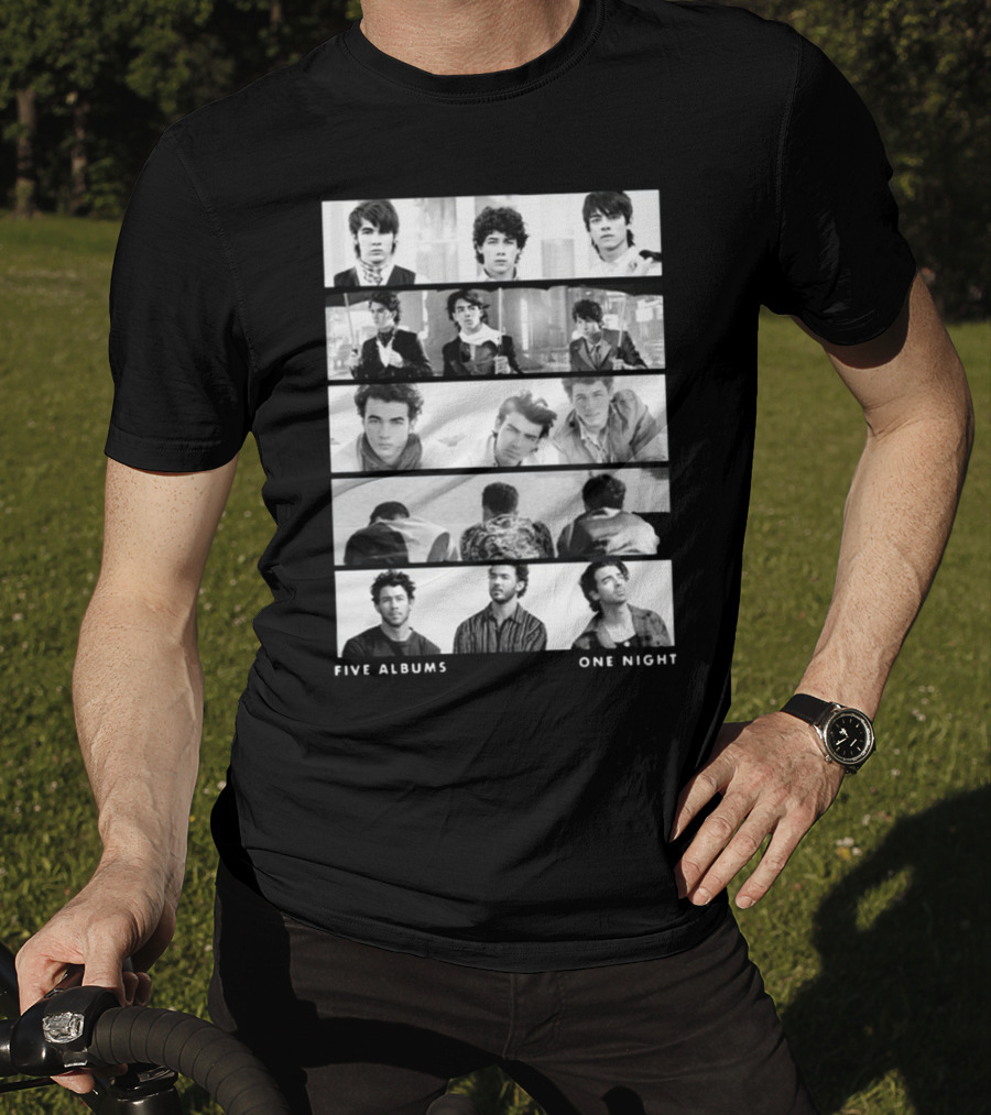 Jonas Brothers Five Albums One Night The Tracklist T-Shirt