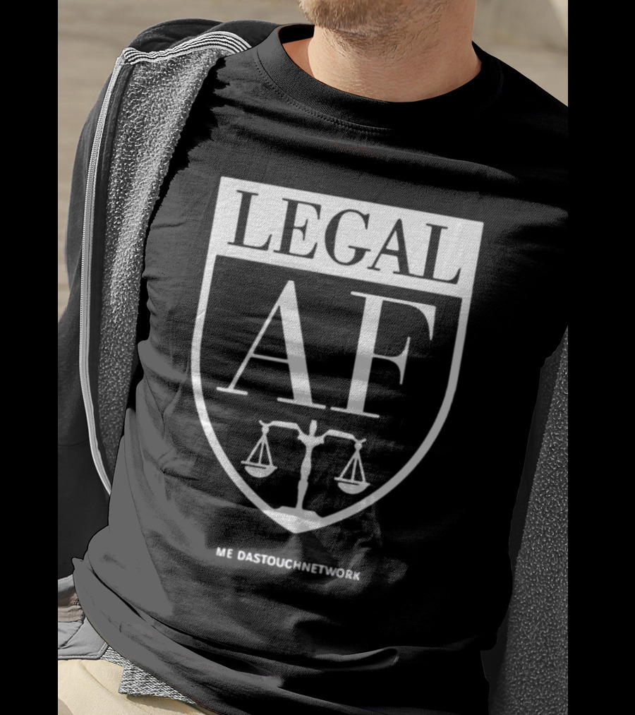 Karen F Agnifilo Legal AF MeidasTouch Network Scales Of Justice Emblem T-Shirt