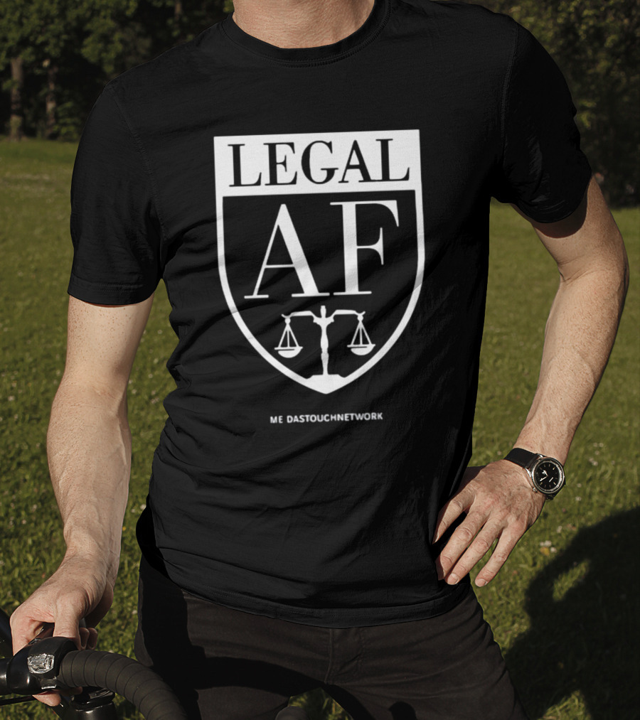 Karen F Agnifilo Legal AF MeidasTouch Network Scales Of Justice Emblem T-Shirt