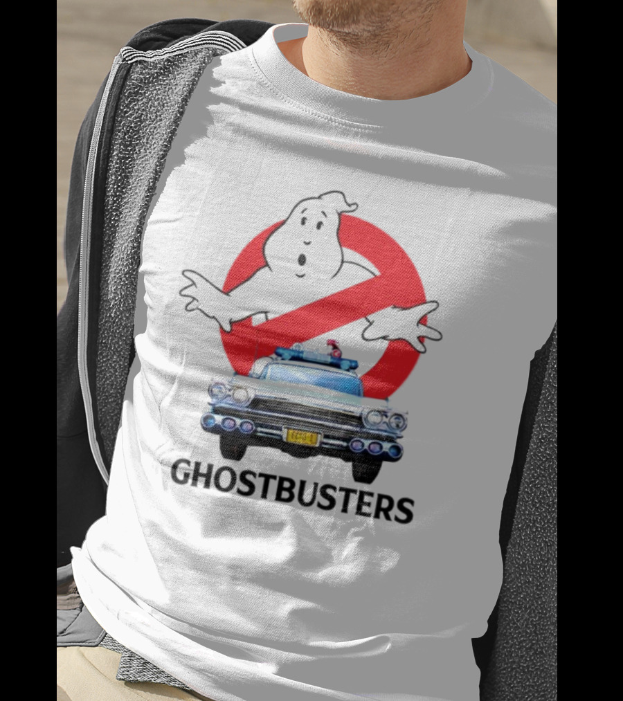 Ghostbusters No Ghost Logo Ecto-1 Car T-Shirt