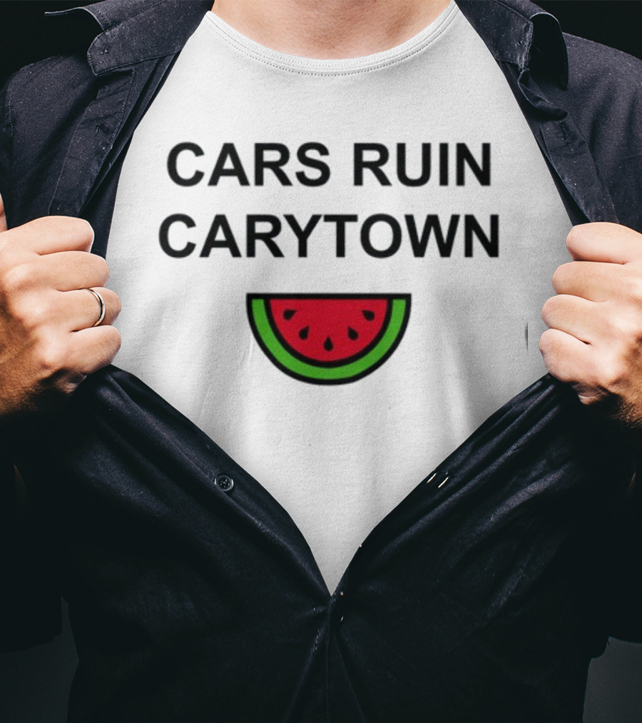 Cars Ruin Carytown Watermelon Slice Image T-Shirt