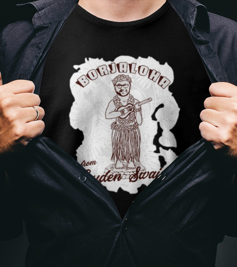 Borjaloha Ukulele Hula Figure From Louden Swain T-Shirt