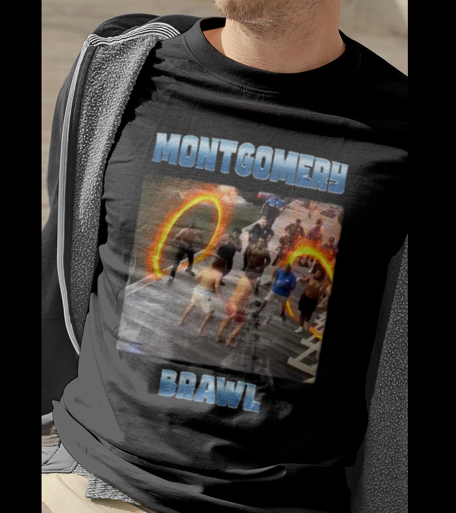 Montgomery Brawl Avenger Memeabletees Dock Fight Rings T-Shirt