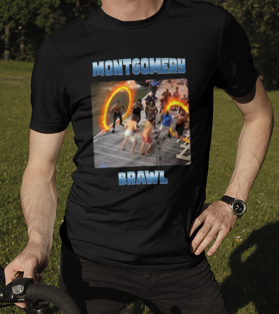 Montgomery Brawl Avenger Memeabletees Dock Fight Rings T-Shirt