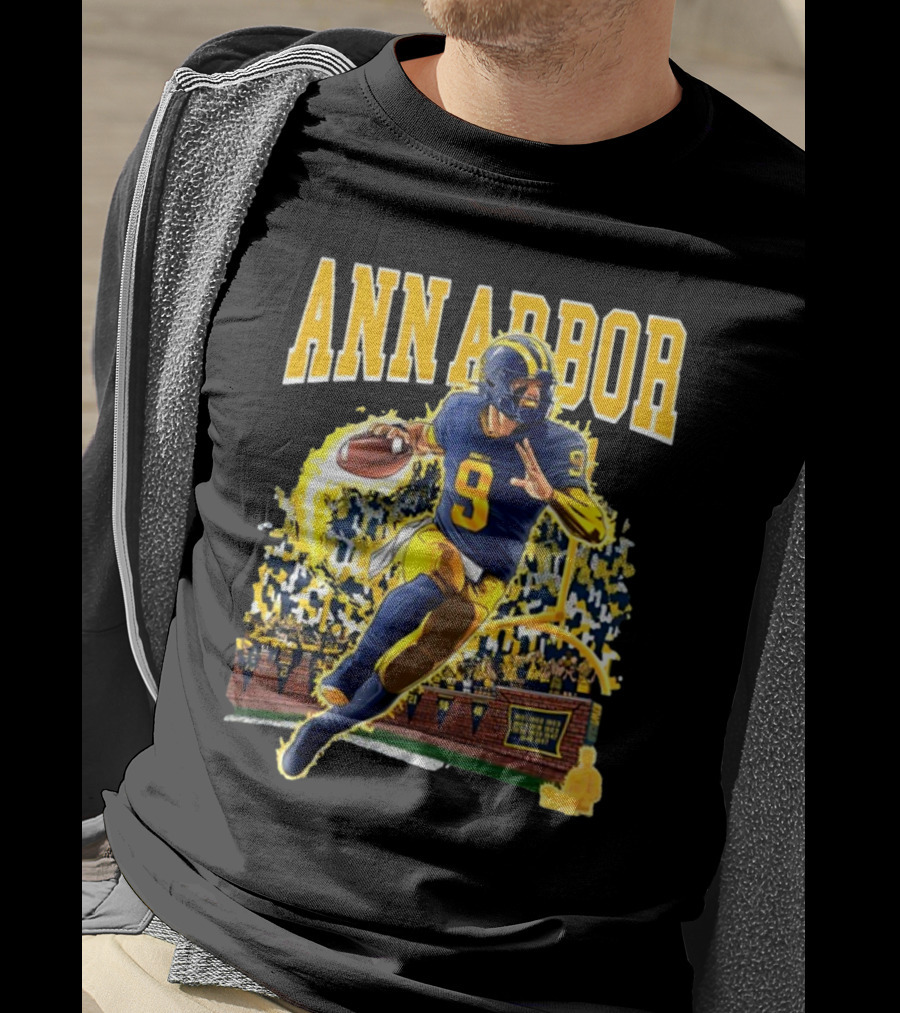 Ann Arbor Football Quarterback Number 9 Kiwiclo X J.J. Mccarth T-Shirt