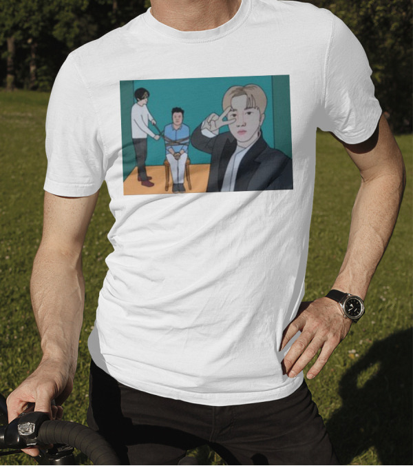 JYP Seungmin Changbin Wrath Earned Cotton Prompt T-Shirt