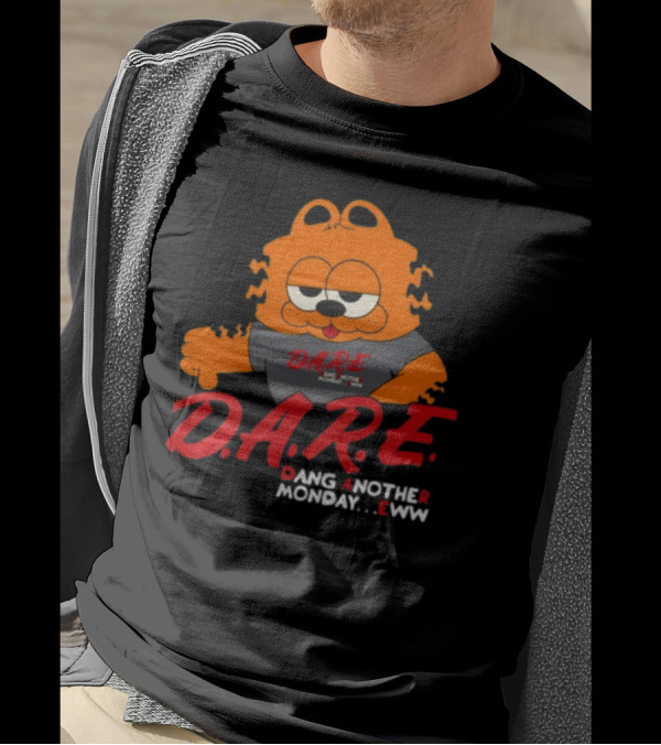 D.A.R.E Garfield Dang Another Monday Eww T-Shirt