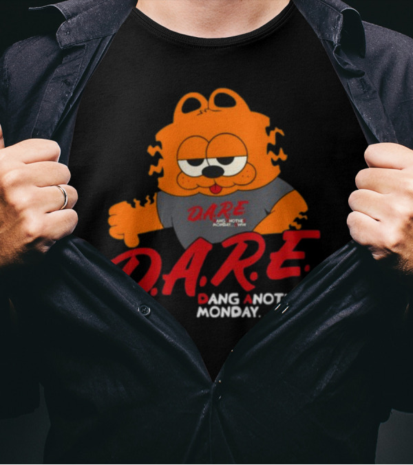 D.A.R.E Garfield Dang Another Monday Eww T-Shirt