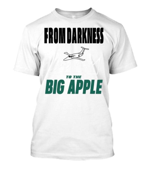 From Darkness To The Big Apple With Mountain And Plane T-Shirt