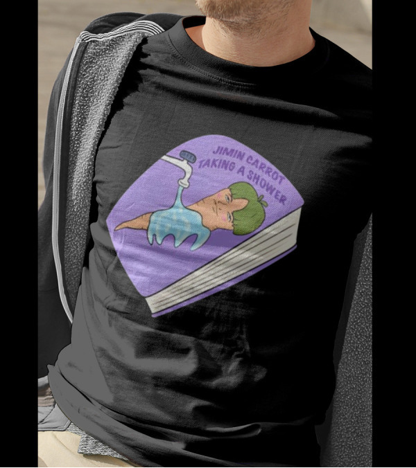 Jimin Carrot Taking A Shower Book T-Shirt
