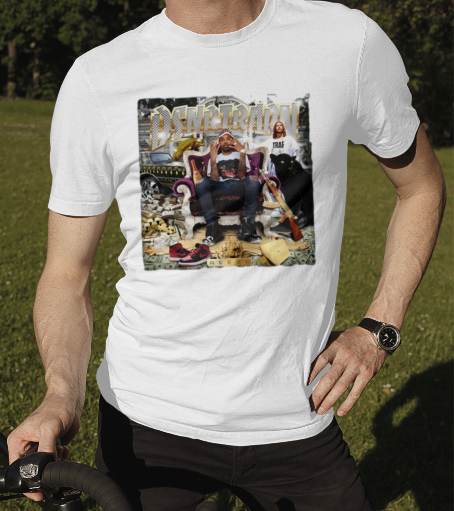DSNRTRAPN Reese Throne Money Car Panther Rifle T-Shirt