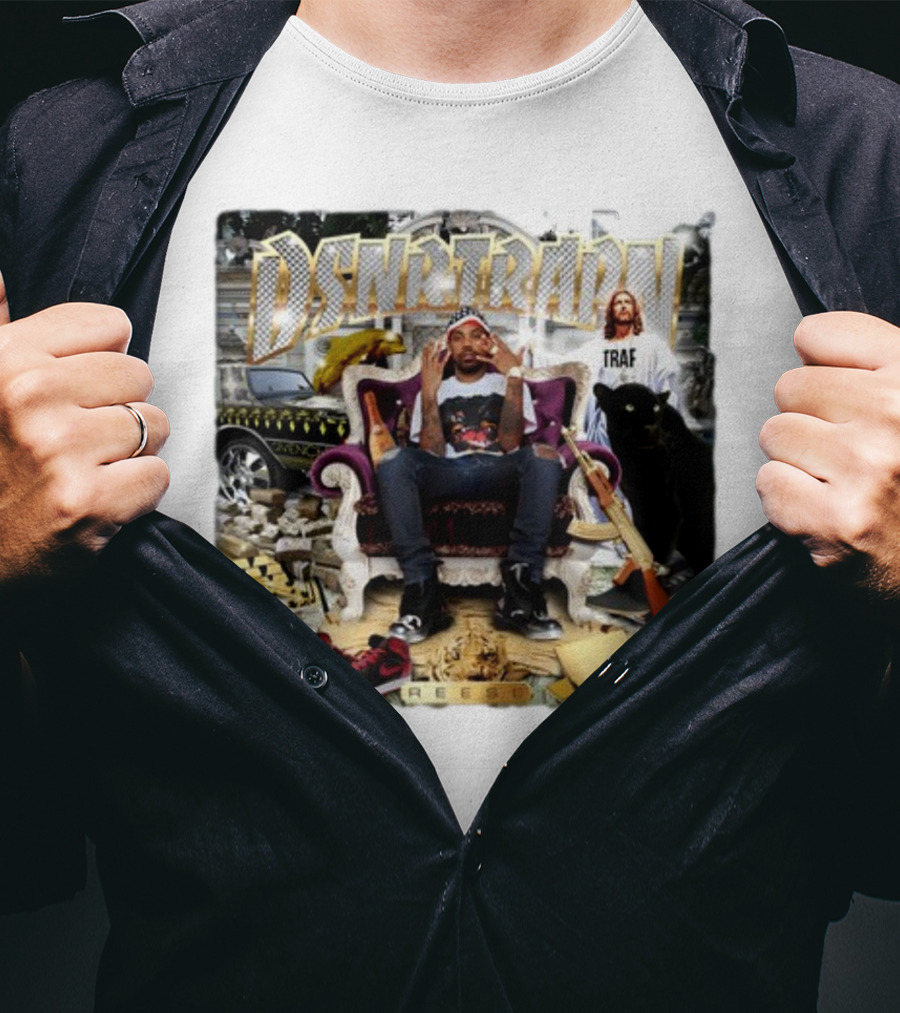 DSNRTRAPN Reese Throne Money Car Panther Rifle T-Shirt