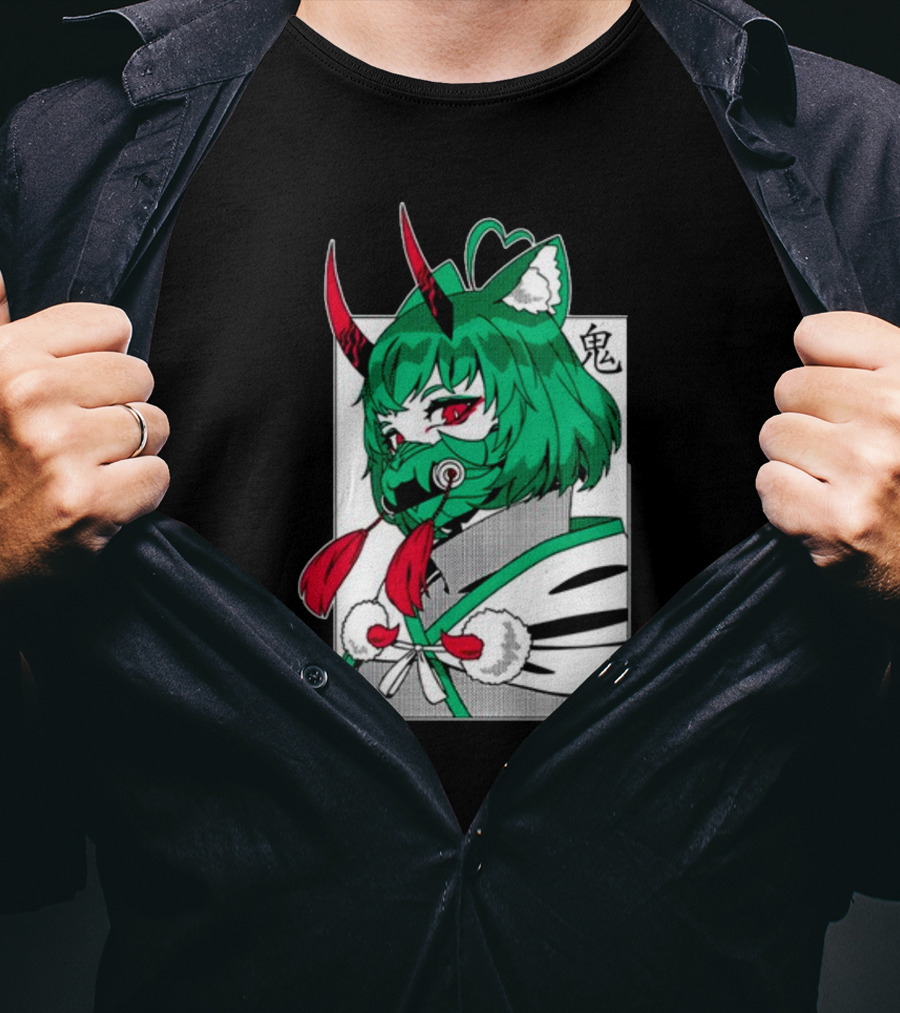 Girl Dm Bundle Anime Style Masked Character Birthday T-Shirt
