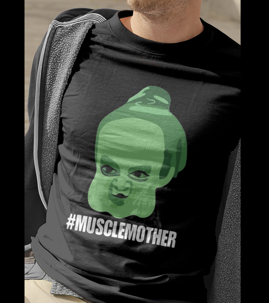 MUSCLEMOTHER Green Head Character T-Shirt