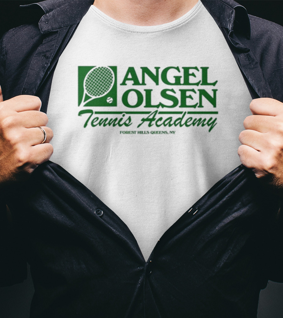 Angel Olsen Tennis Academy Forest Hills Queens NY Tennis Racket T-Shirt