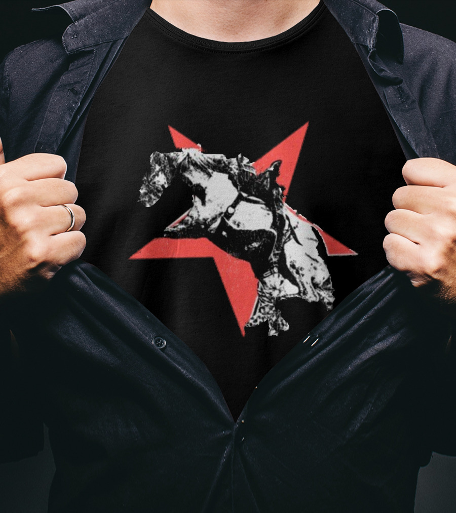 Hardjewelry Buck Off Cowboy Rodeo Star T-Shirt