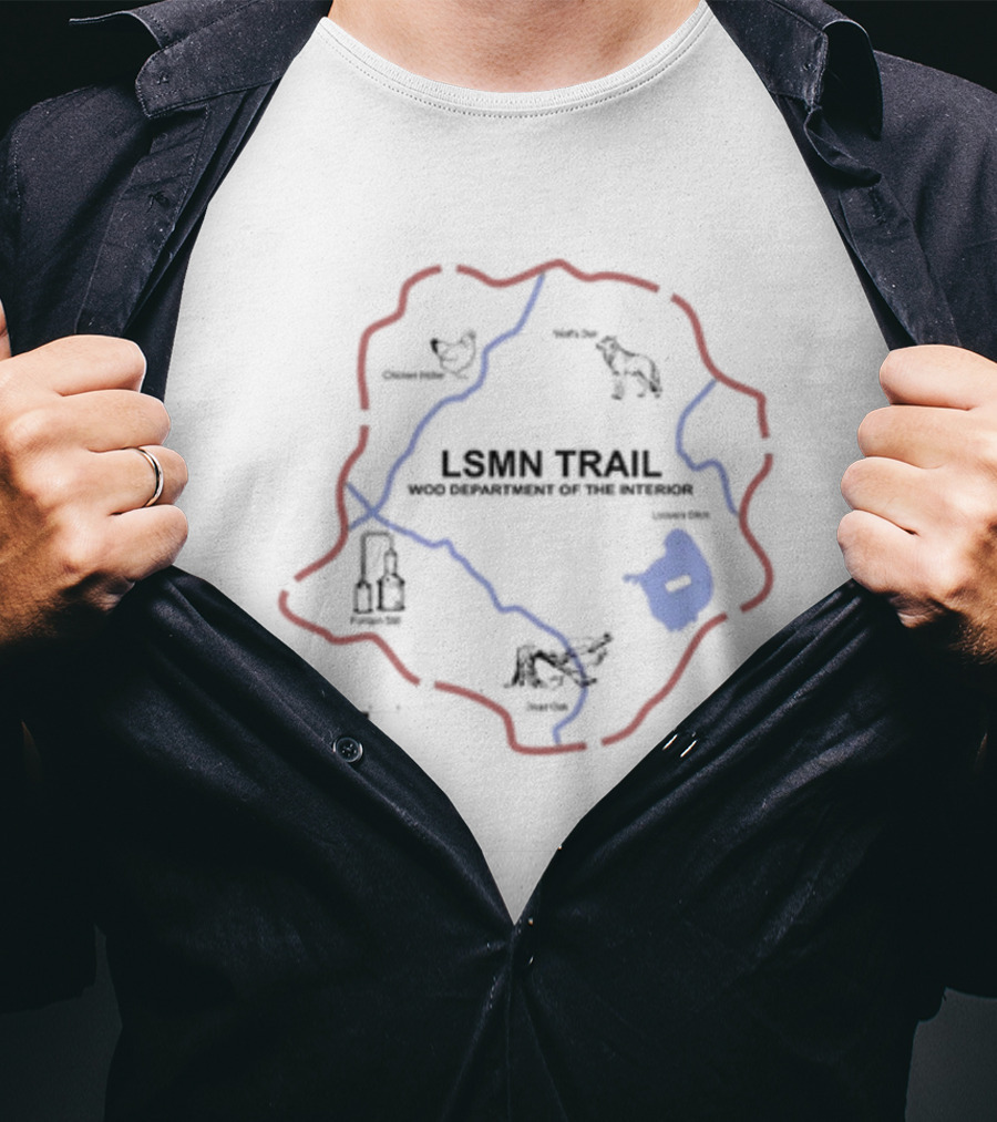 LSMN Trail WOD Department Of The Interior Chicken Hole North Bar Center Ball Western Trail T-Shirt