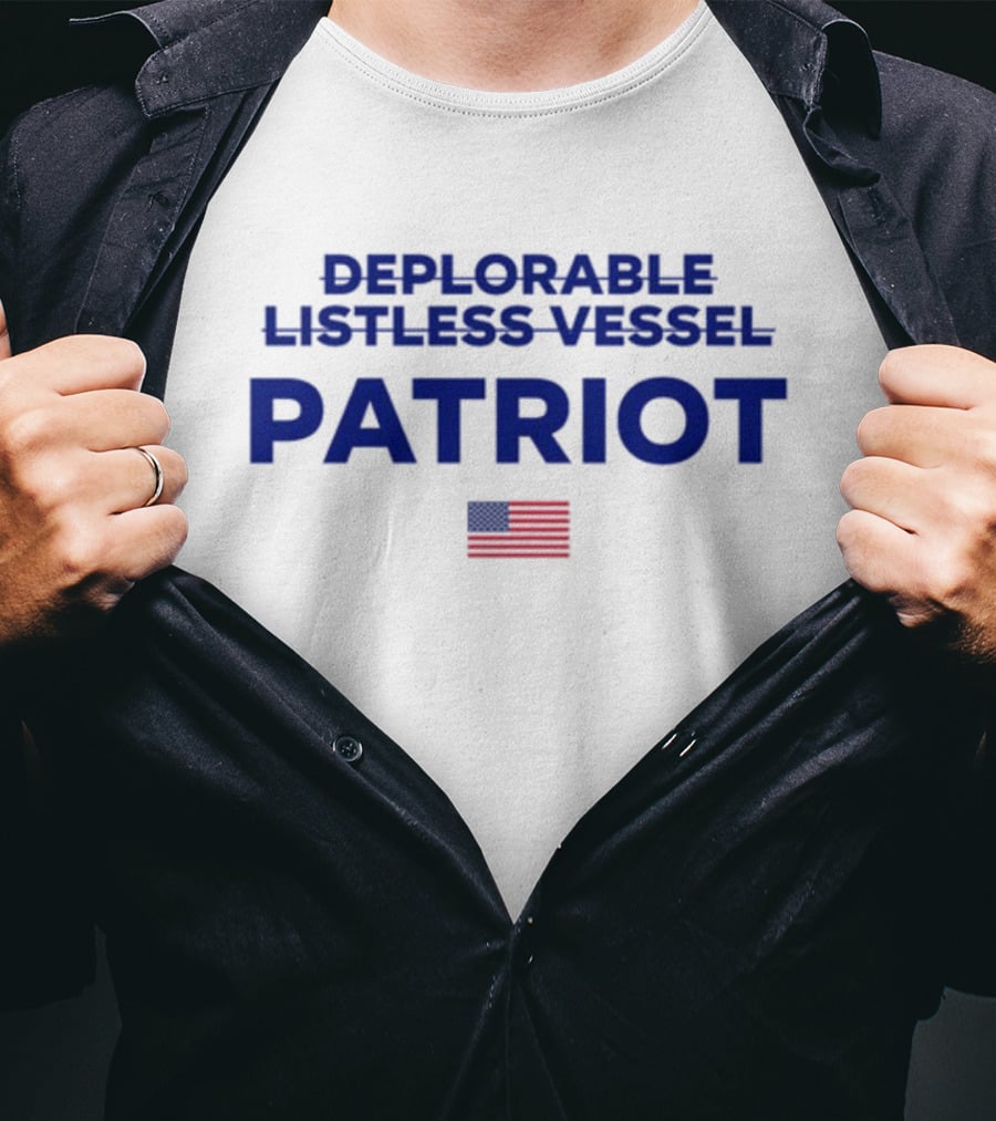 Deplorable Listless Vessel Patriot American Flag T-Shirt