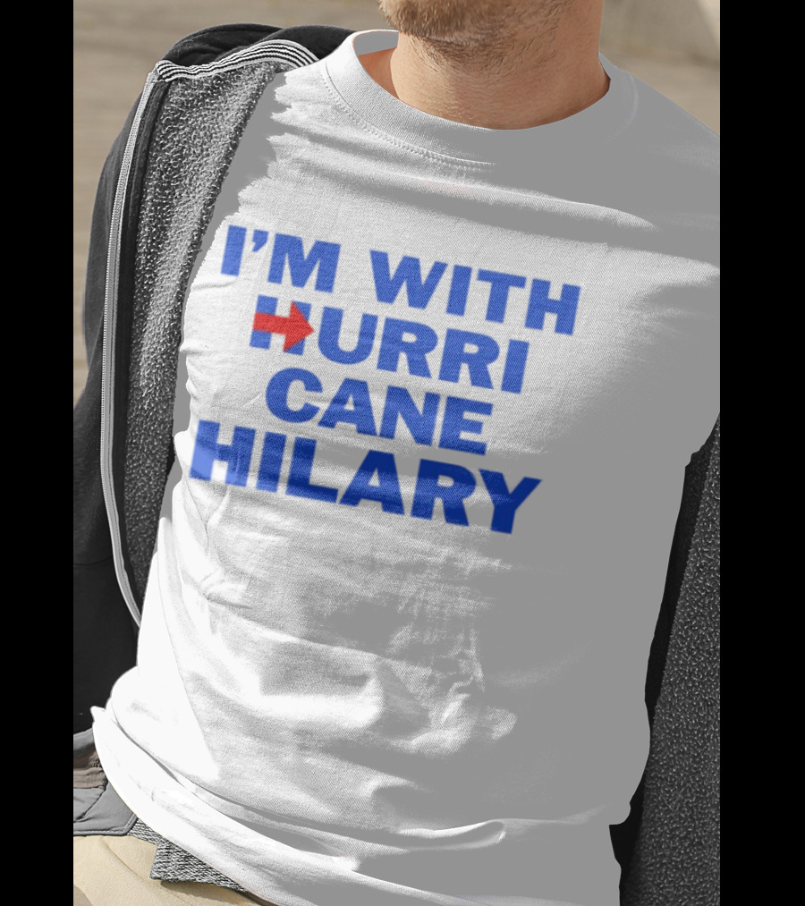 I'm With Hurricane Hilary Arrow Icon T-Shirt