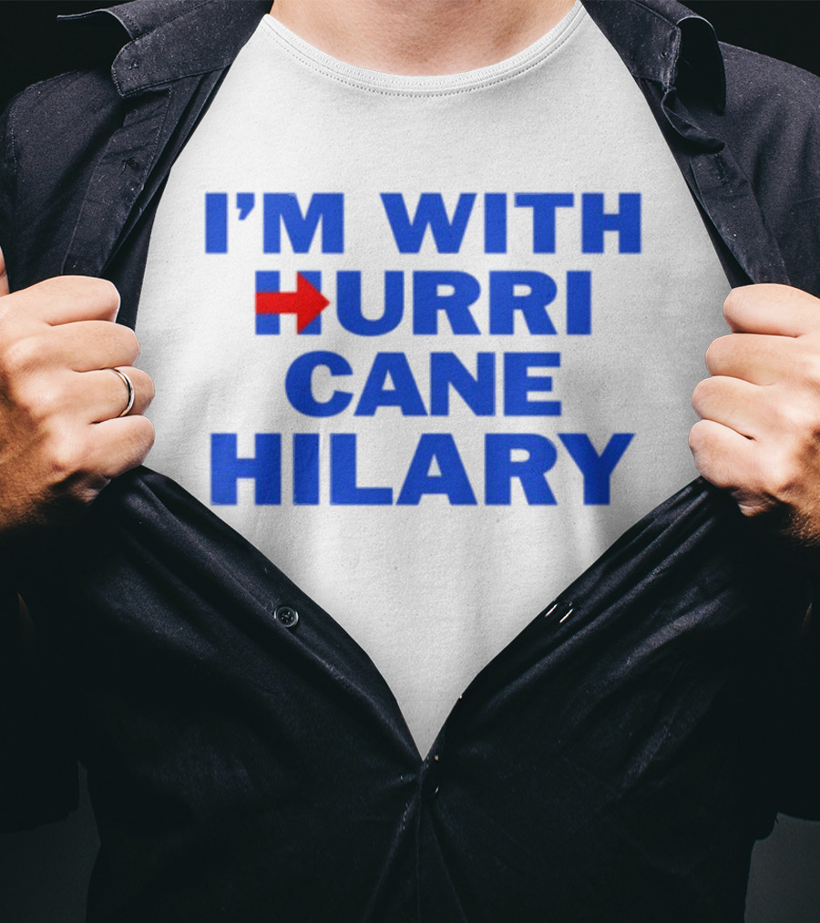 I'm With Hurricane Hilary Arrow Icon T-Shirt