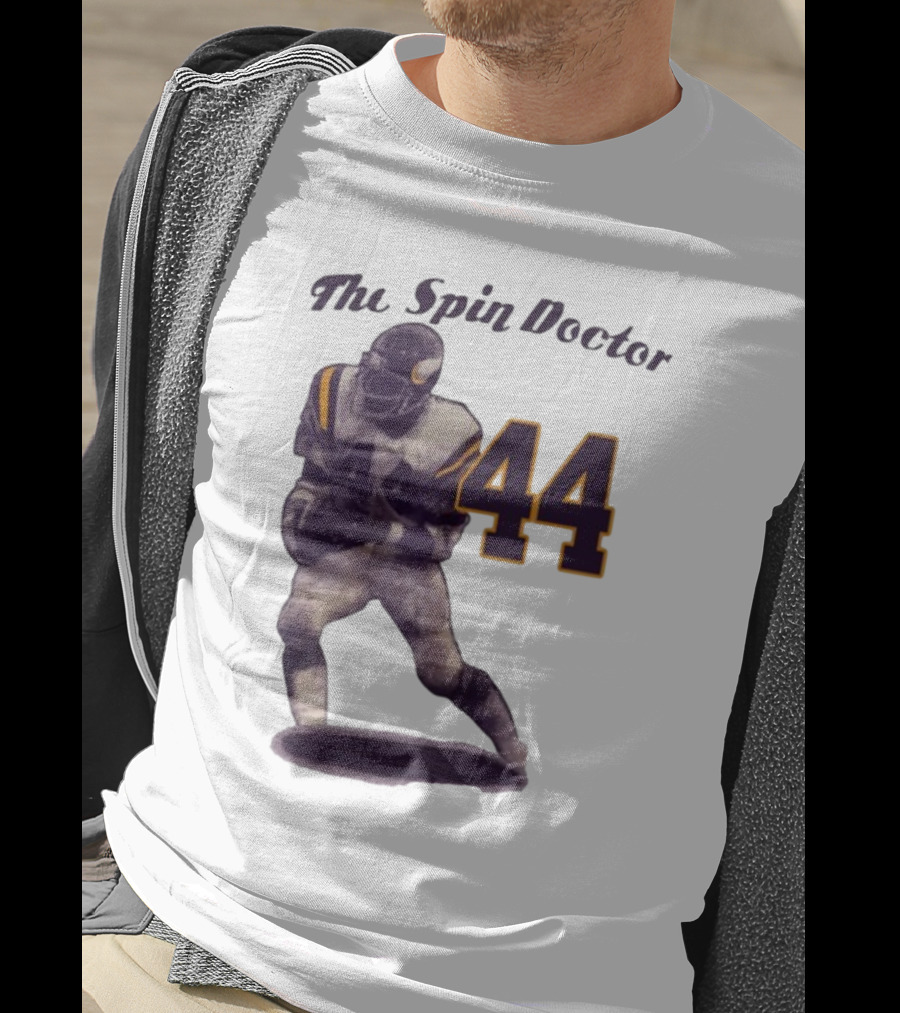 The Spin Doctor Chuck Foreman 44 Minnesota Vikings Legend T-Shirt