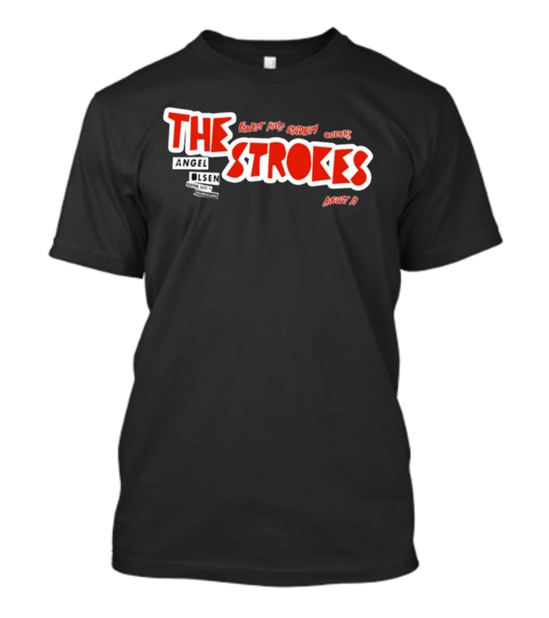The Strokes Forest Hills Stadium Queens August 19 Angel Olsen T-Shirt