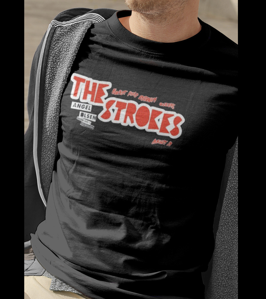 The Strokes Forest Hills Stadium Queens August 19 Angel Olsen T-Shirt