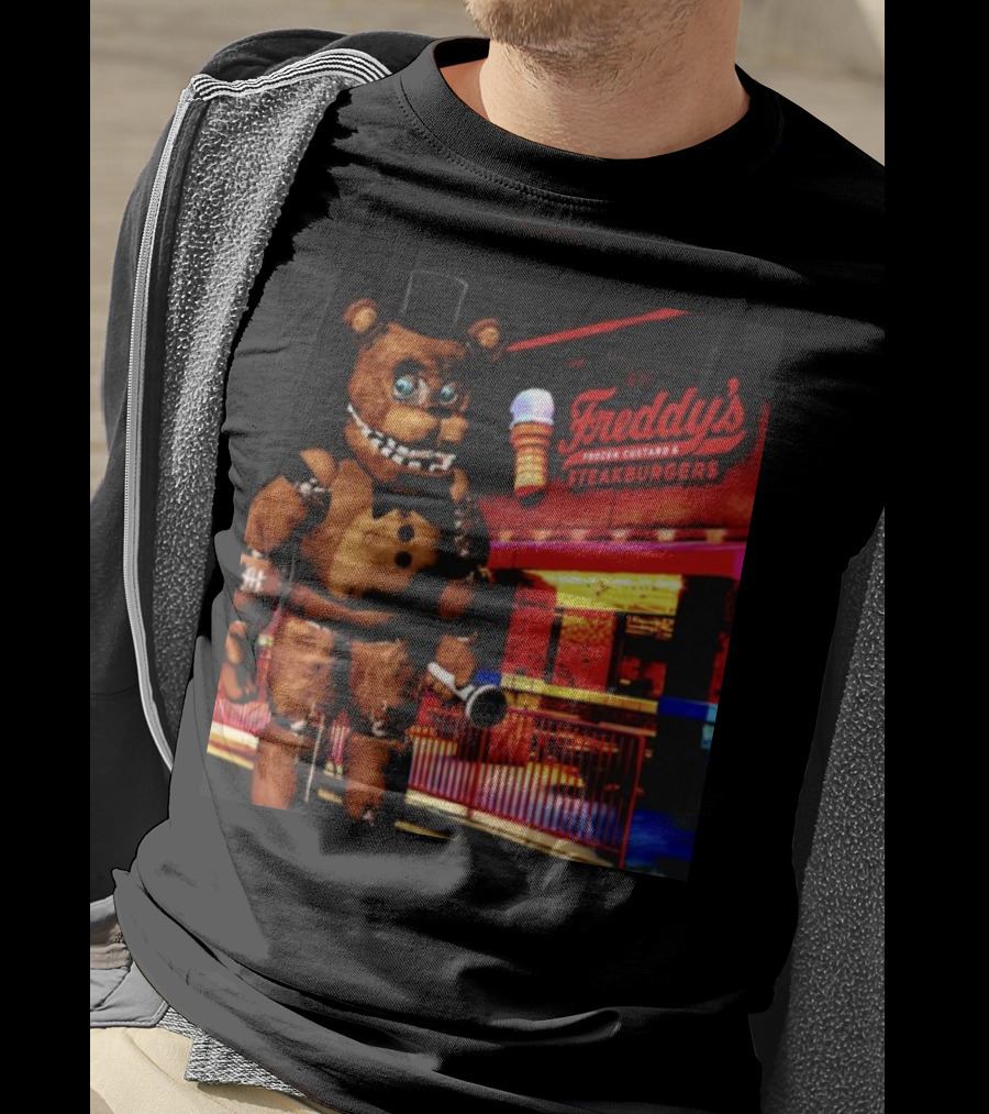 Mamonoworld Funny Bear Freddy's Frozen Custard And Steakburgers Bear T-Shirt