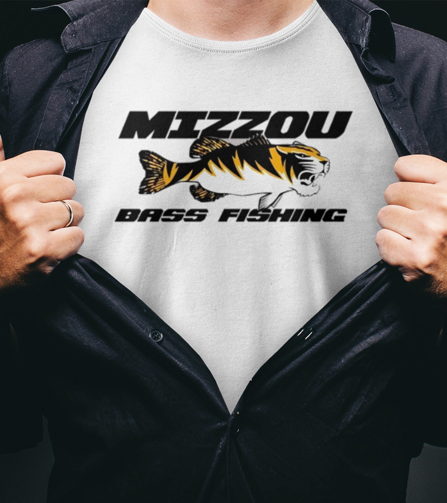 Mizzou Bass Fishing Tiger Stripe T-Shirt