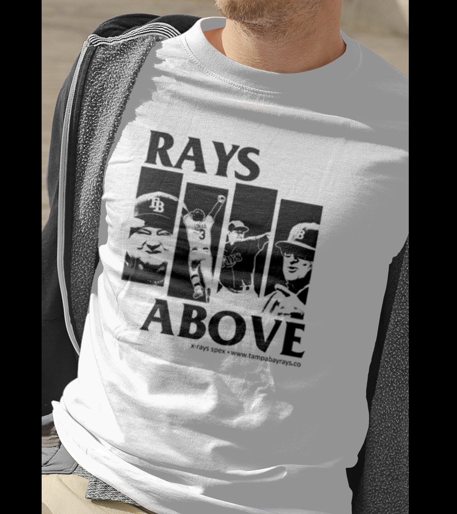 Rays Above Tampa Bay Baseball TB Logo Players T-Shirt