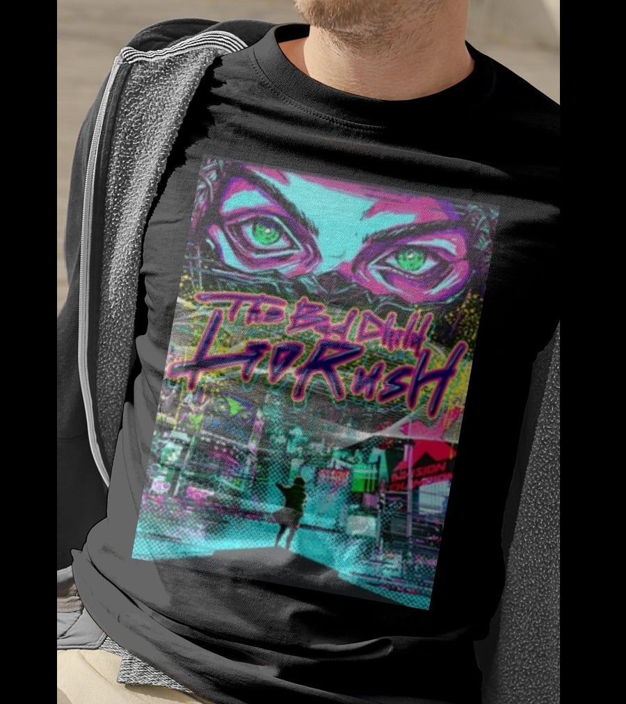 The Bad Child Lio Rush Cyber Punk Tokyo Neon Streetscape T-Shirt