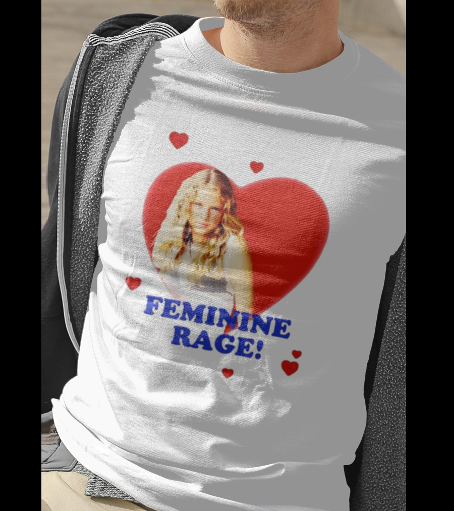 Feminine Rage Heart T-Shirt