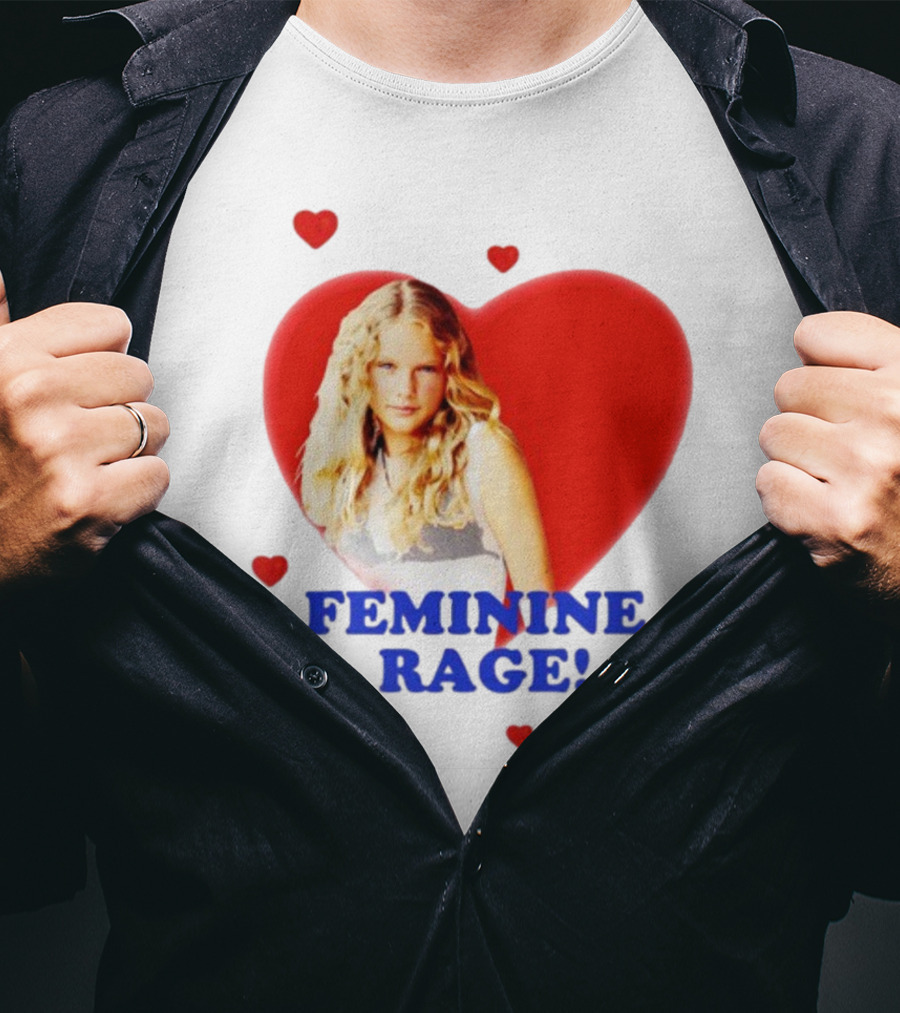 Feminine Rage Heart T-Shirt
