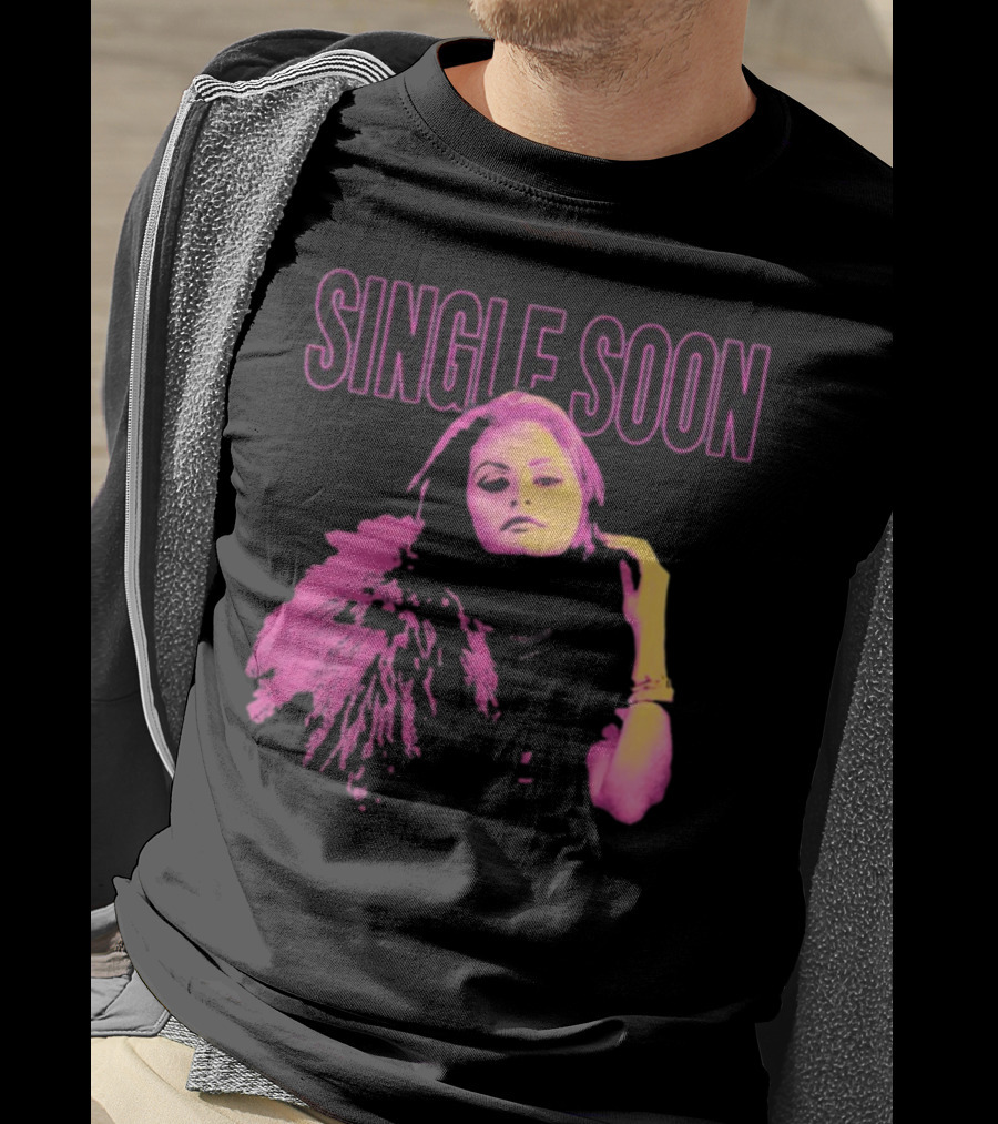 SINGLE SOON Fashion Icon Pink And Yellow T-Shirt