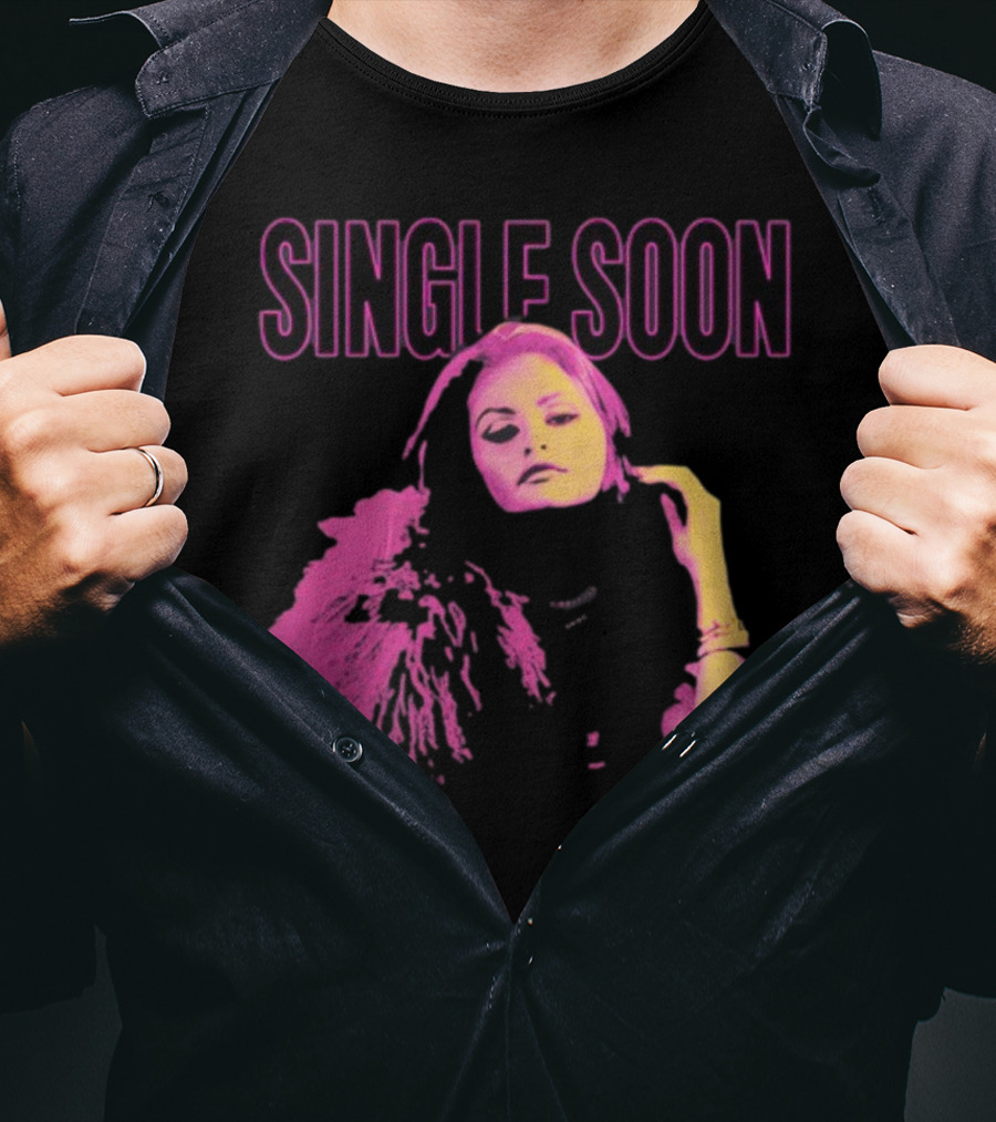SINGLE SOON Fashion Icon Pink And Yellow T-Shirt