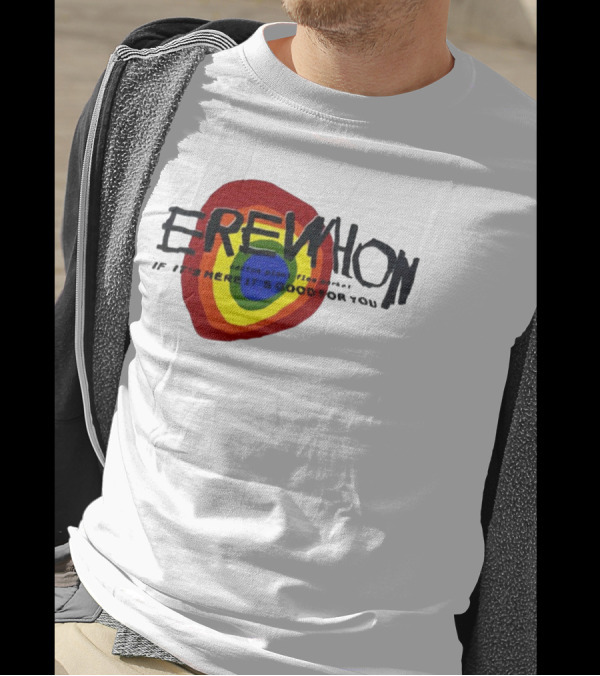 Erewhon Cactus Plant Flea Market If It's Here It's Good For You Rainbow Circle T-Shirt