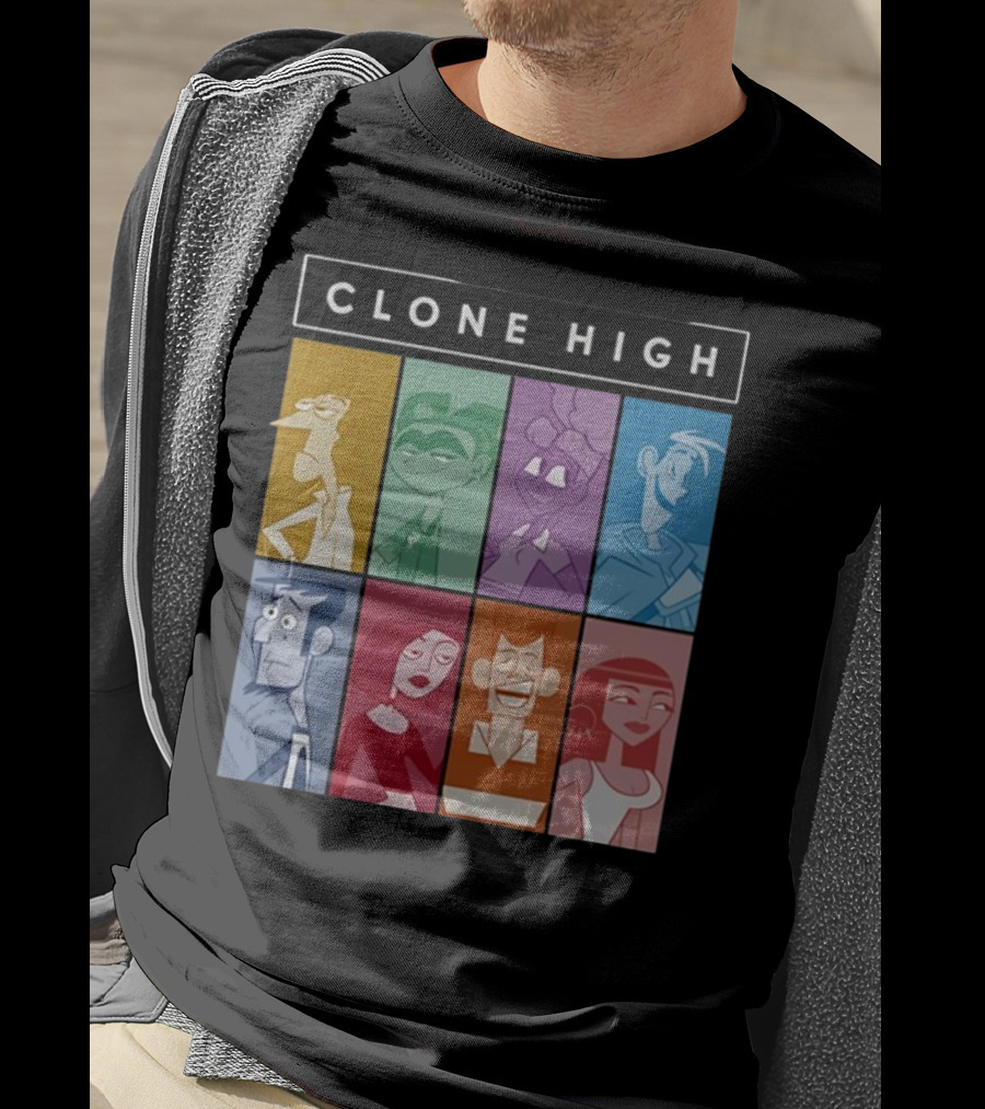 Clone High Character Blocks Cast Montage T-Shirt