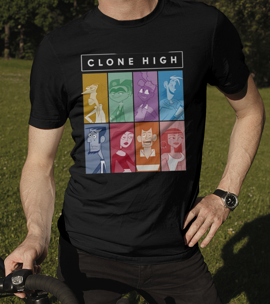 Clone High Character Blocks Cast Montage T-Shirt