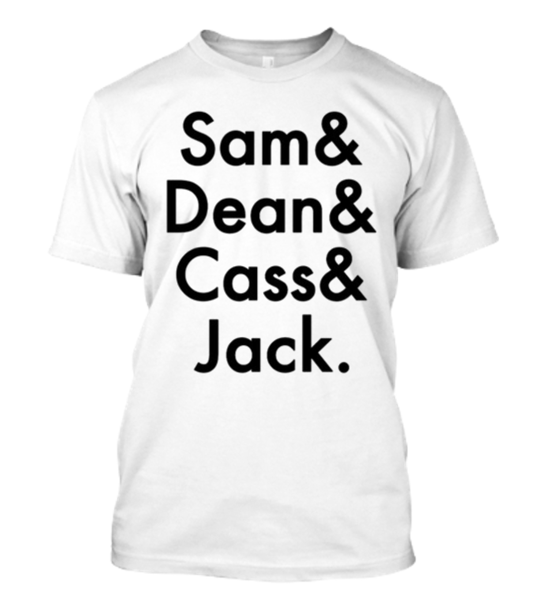 Sam And Dean And Cass And Jack Supernatural Characters T-Shirt