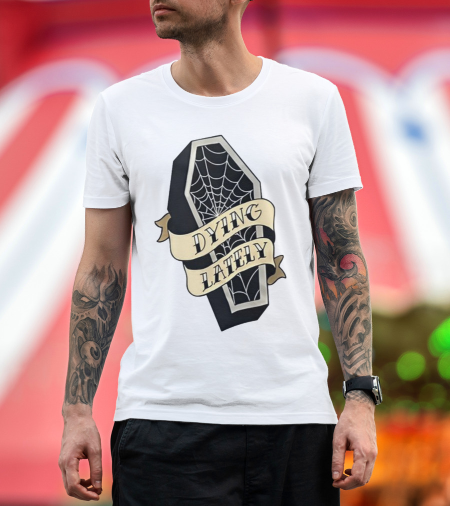 Iamjakehill Coffin Dying Lately Spiderweb T-Shirt