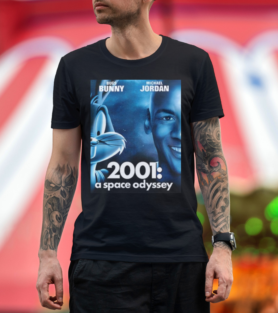 Bugs Bunny Michael Jordan 2001 A Space Odyssey T-Shirt
