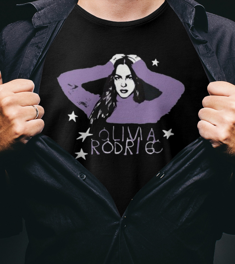 Concertleaks Olivia Rodrigo New Star Portrait Purple T-Shirt