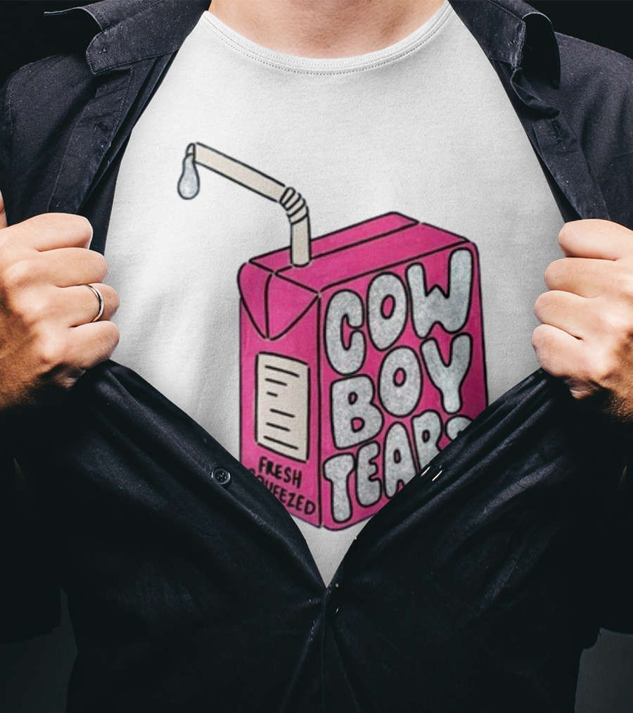 Cowboy Tears Fresh Squeezed Milk Carton T-Shirt