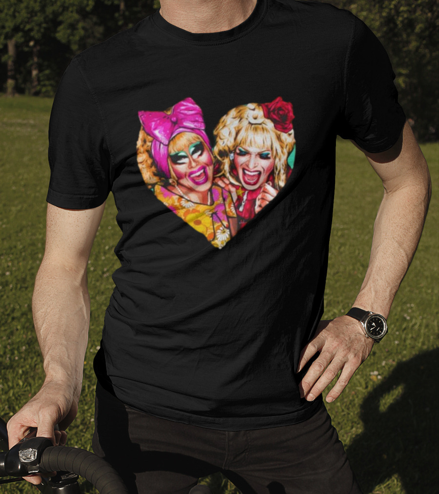 Funny Nordacious Trixie And Katya Heart Shape T-Shirt