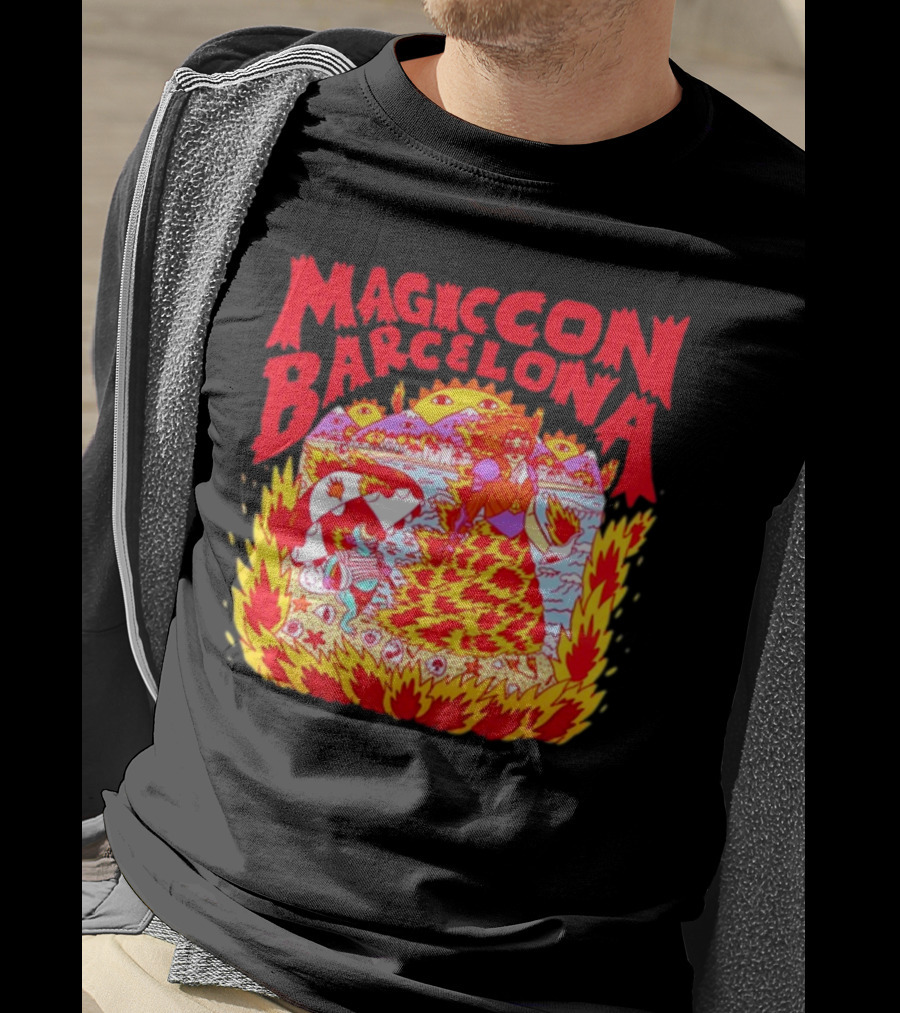 Magiccon Barcelona Vibrant Psychedelic Inferno T-Shirt
