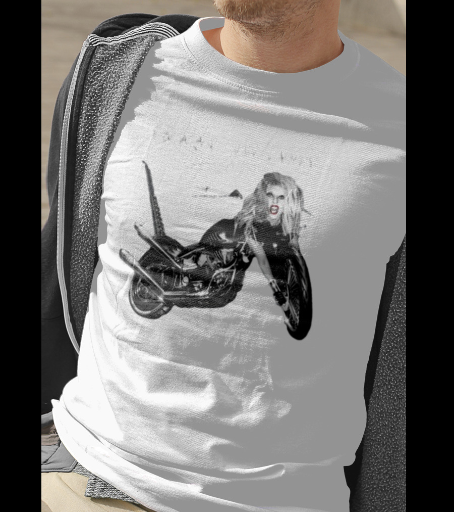 Born This Way Album Motorcycle Lady Gaga T-Shirt