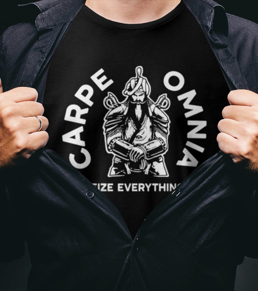 Carpe Omnia Seize Everything Warrior Design Micah Parsons Cowboys T-Shirt
