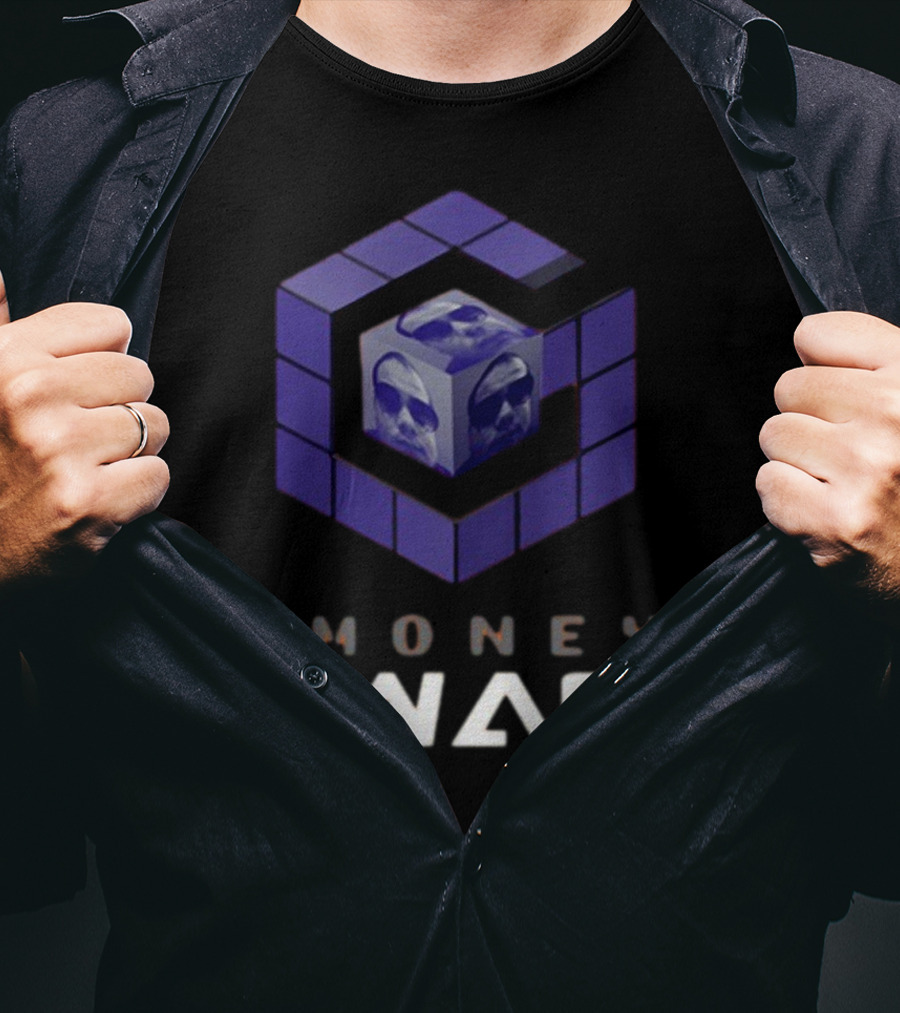 Erobb221 Emoney Swag Cube Design With Purple Blocks T-Shirt
